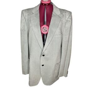 Ultra Suede blazer Vintage 1980s gray